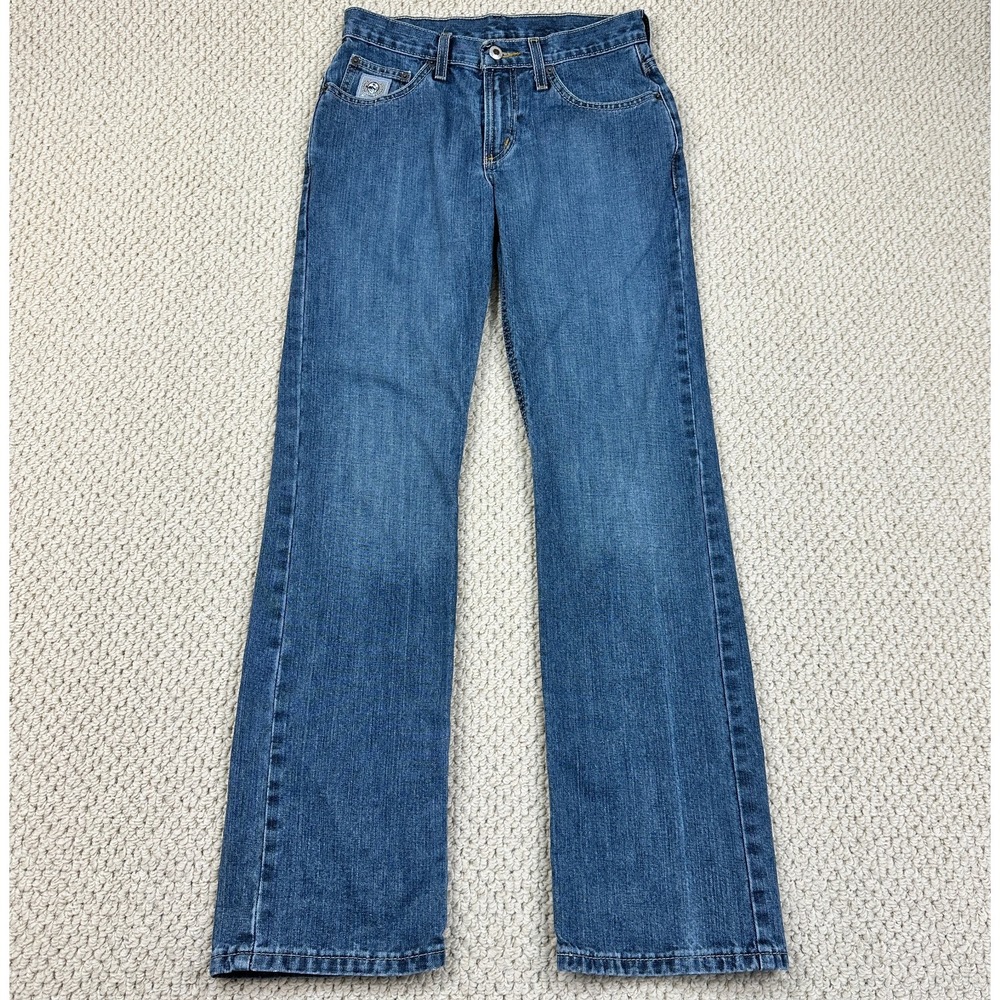 Cinch Jeans Mens Rigid Medium Stone Blue 28x32 Silver Label Straight Leg